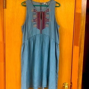 Lightweight denim dress